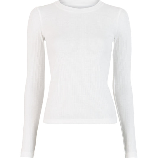 minimalisma Nova - Women's organic cotton long sleeve top Blouse for women White