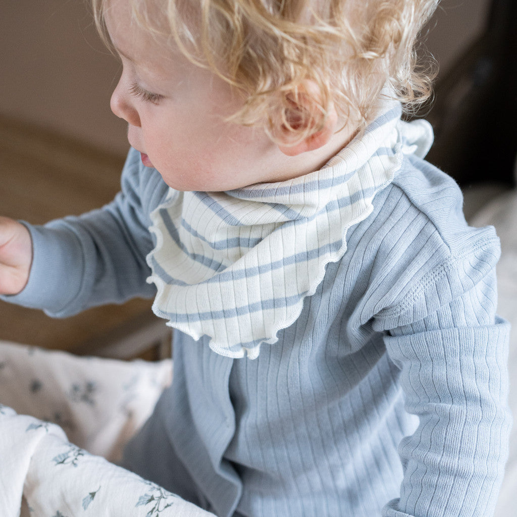 minimalisma Nuria Bib / Hairband / Acc Powder Blue Stripes