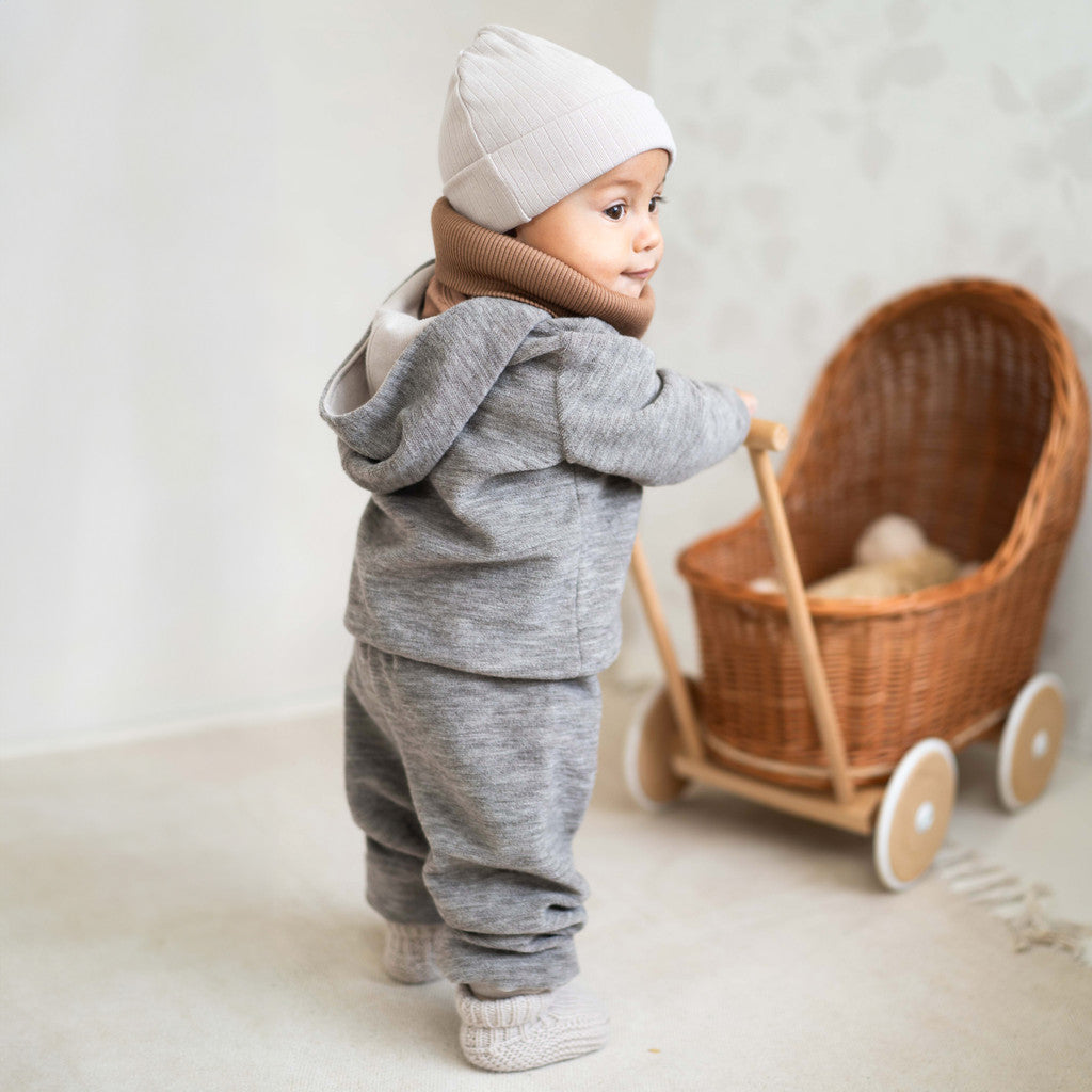 minimalisma Obaby - Baby cashmere booties Bib / Hairband / Acc Birch