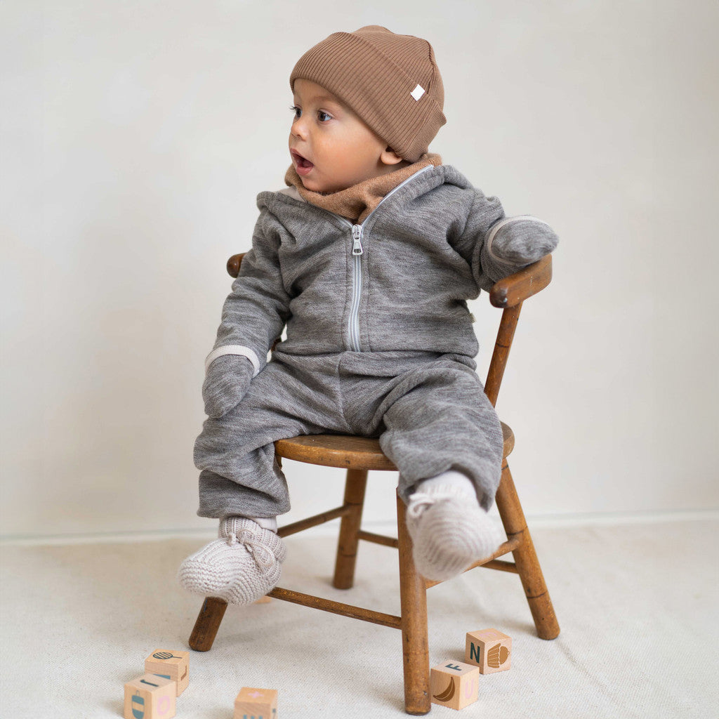 minimalisma Obaby - Baby cashmere booties Bib / Hairband / Acc Birch