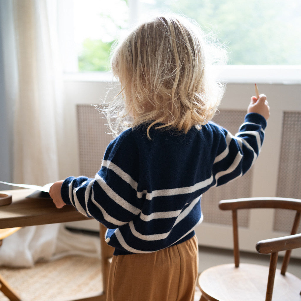minimalisma Olino - Children's cashmere sweater Blouse for kids Sailor