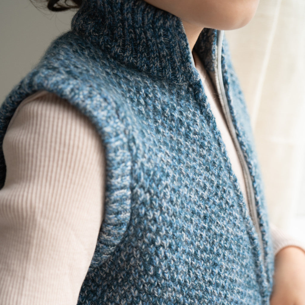 minimalisma Omega 2-5Y Blouse for kids Ocean melange