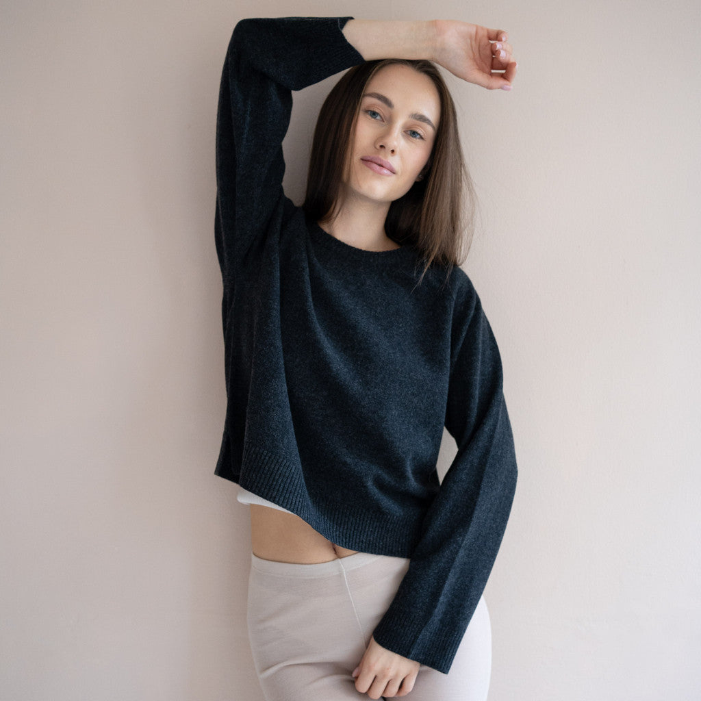 minimalisma Opal Blouse for women Black melange