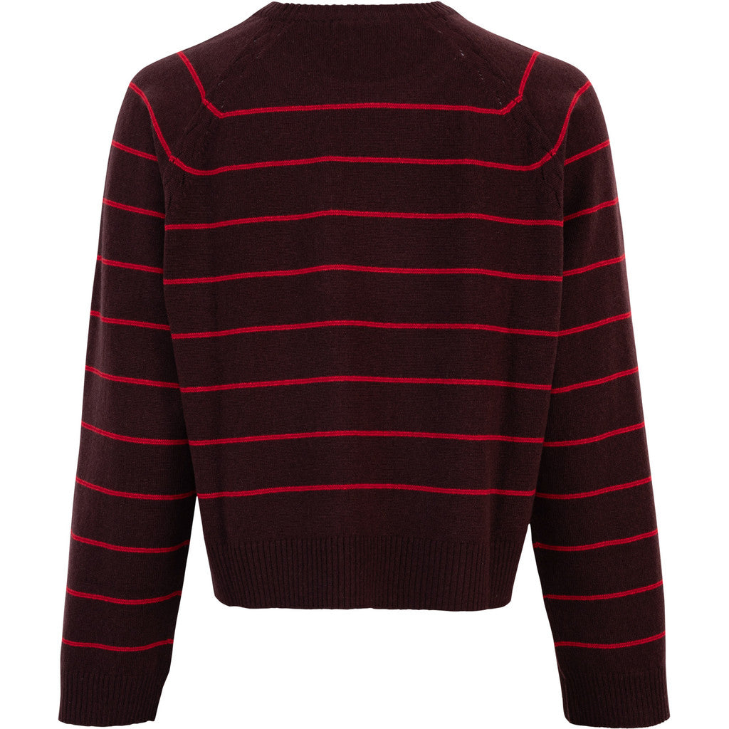 minimalisma Opal Blouse for women Chestnut Stripes