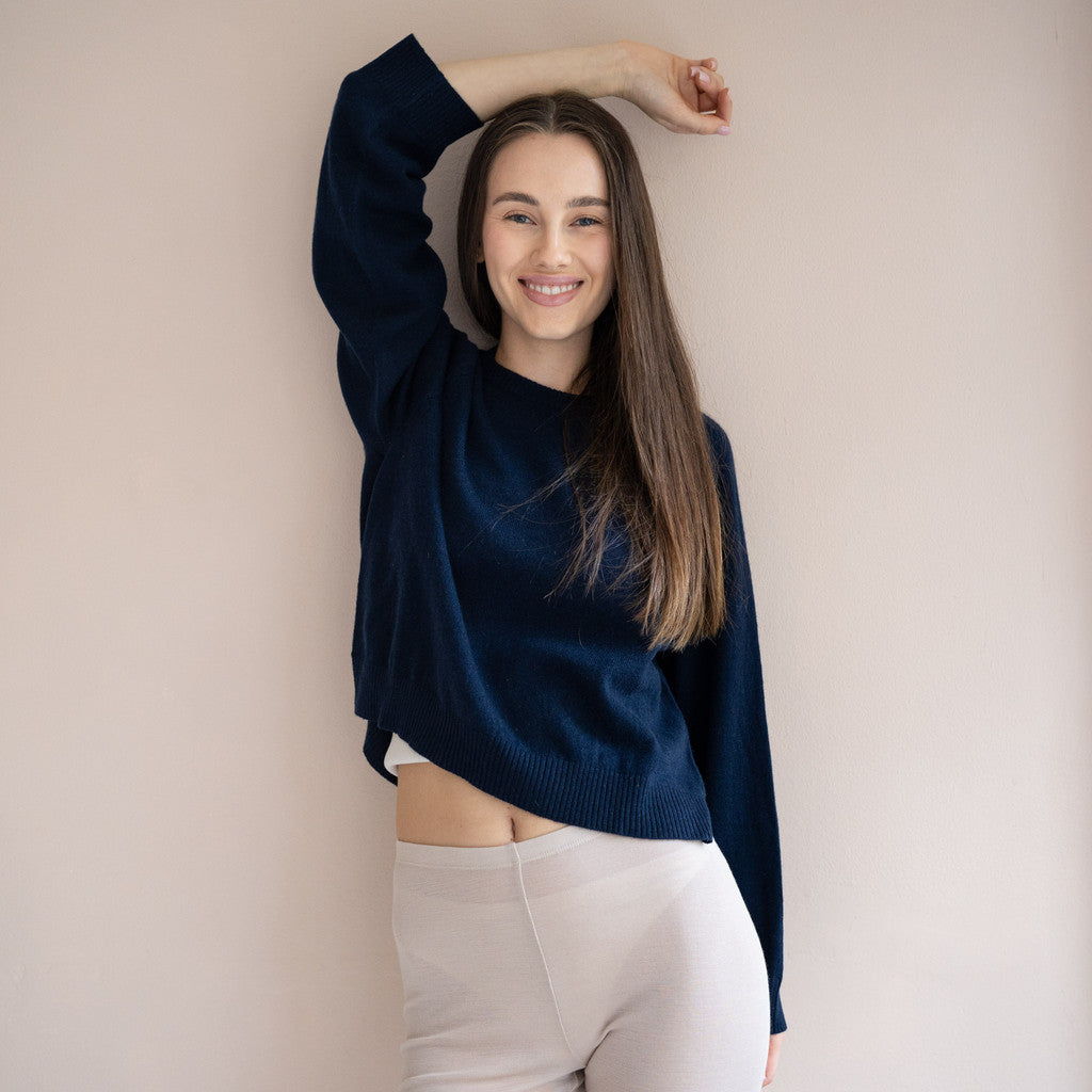 minimalisma Opal Blouse for women Navy