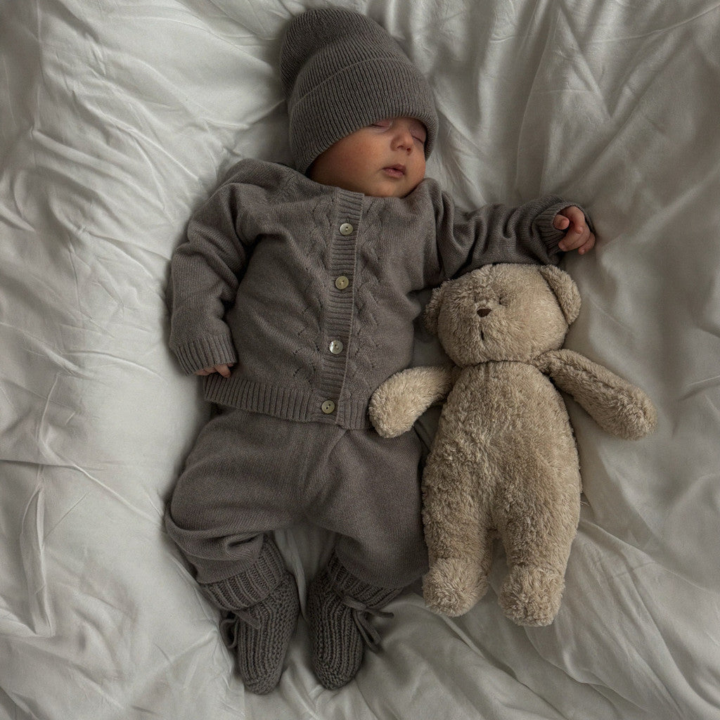minimalisma Orla - Baby cashmere two-piece set Blouse for babies Barnwood