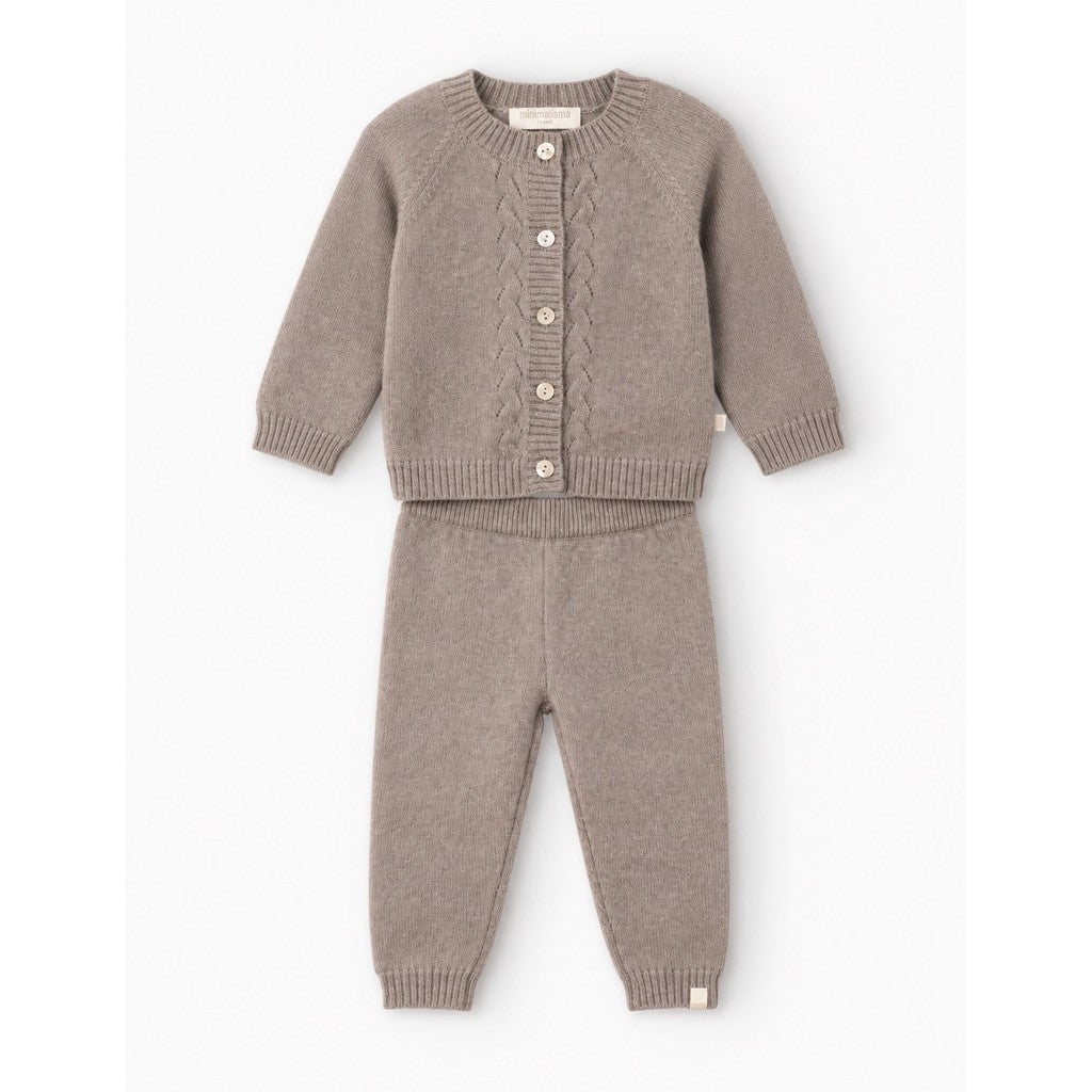minimalisma Orla - Baby cashmere two-piece set Blouse for babies Barnwood