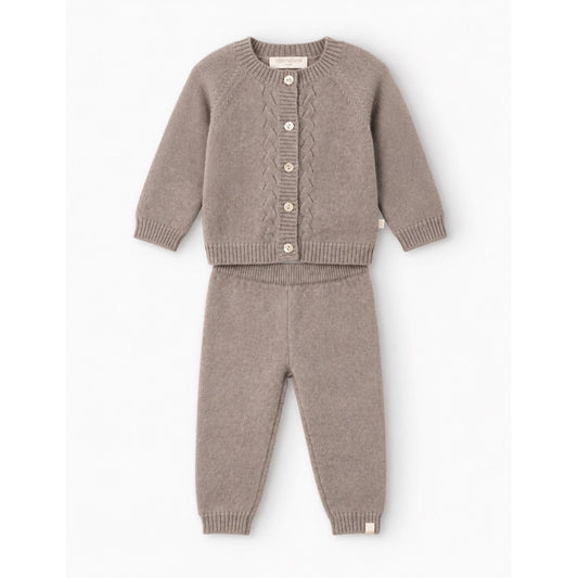 minimalisma Orla - Baby cashmere two-piece set Blouse for babies Barnwood