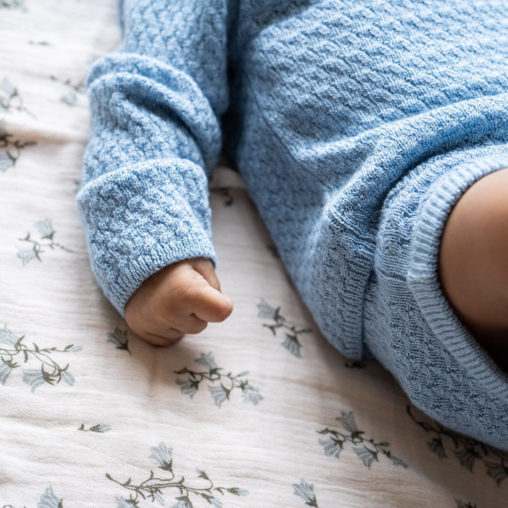 minimalisma Ovie silk-cashmere blouse for babies with peter pan collar Blouse for babies Sky