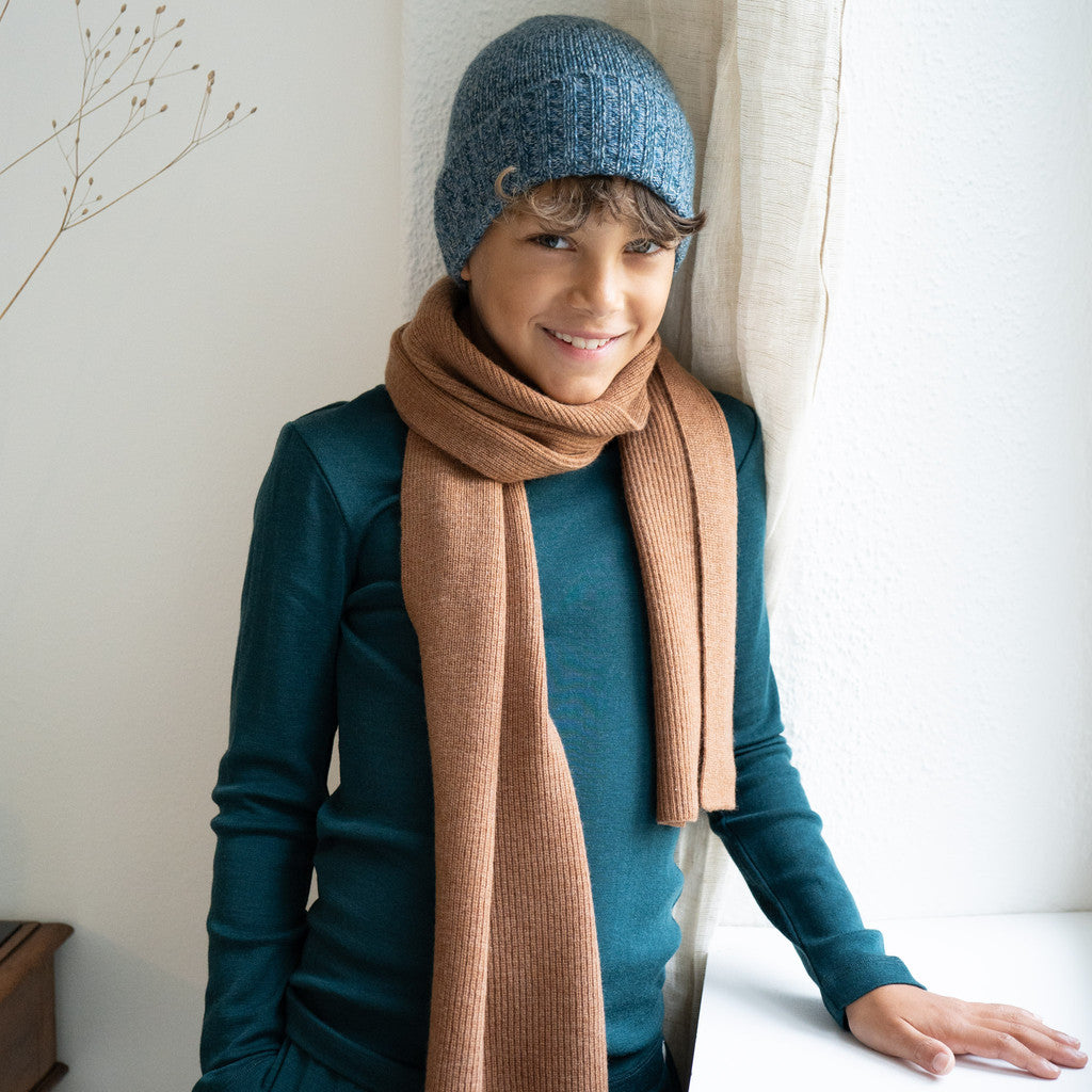 minimalisma Owle Hat / Bonnet Ocean melange