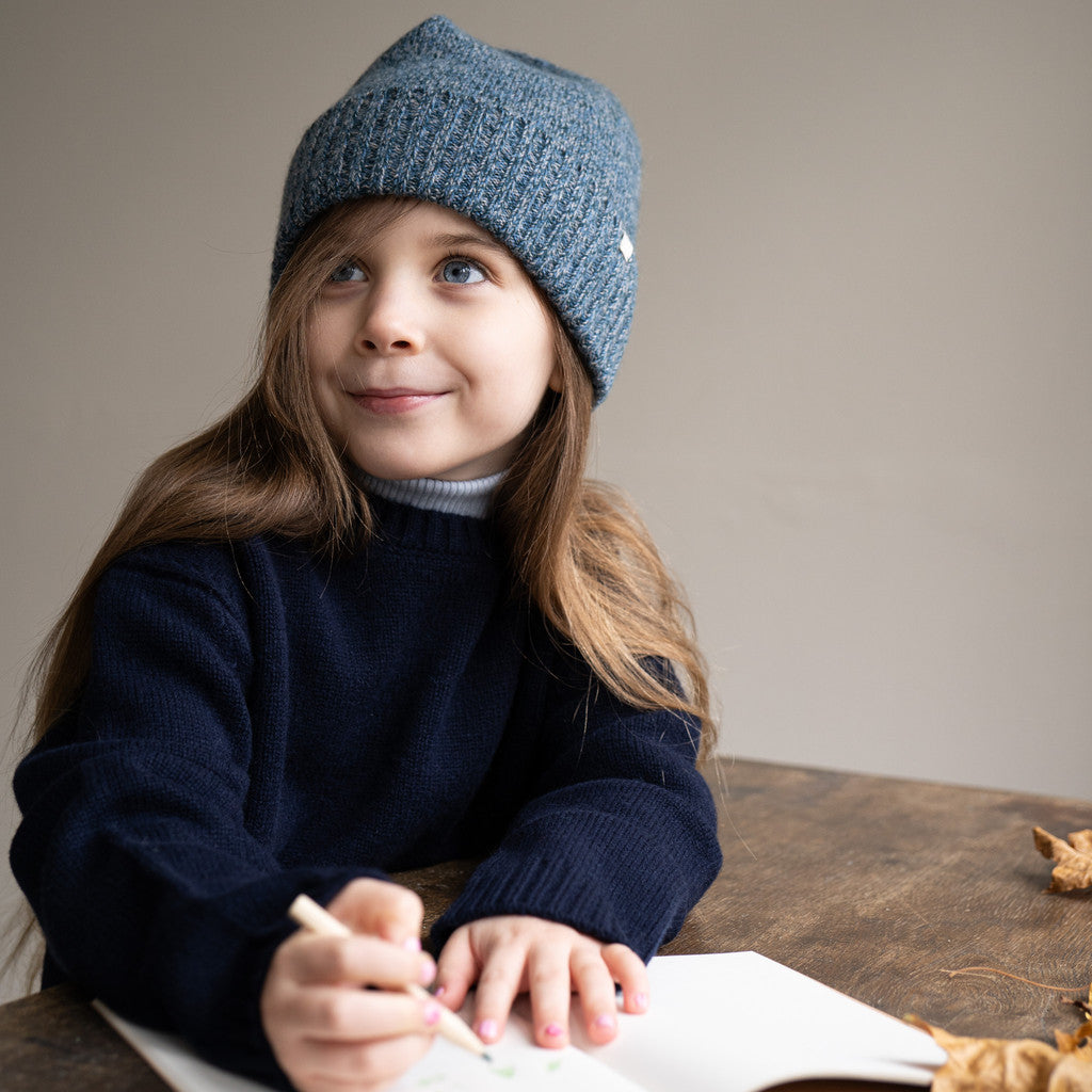 minimalisma Owle Hat / Bonnet Ocean melange