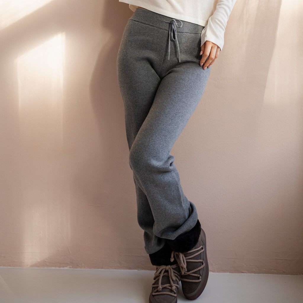 minimalisma Raven - Women's organic cotton track pants Leggings / pants for women Grey Melange