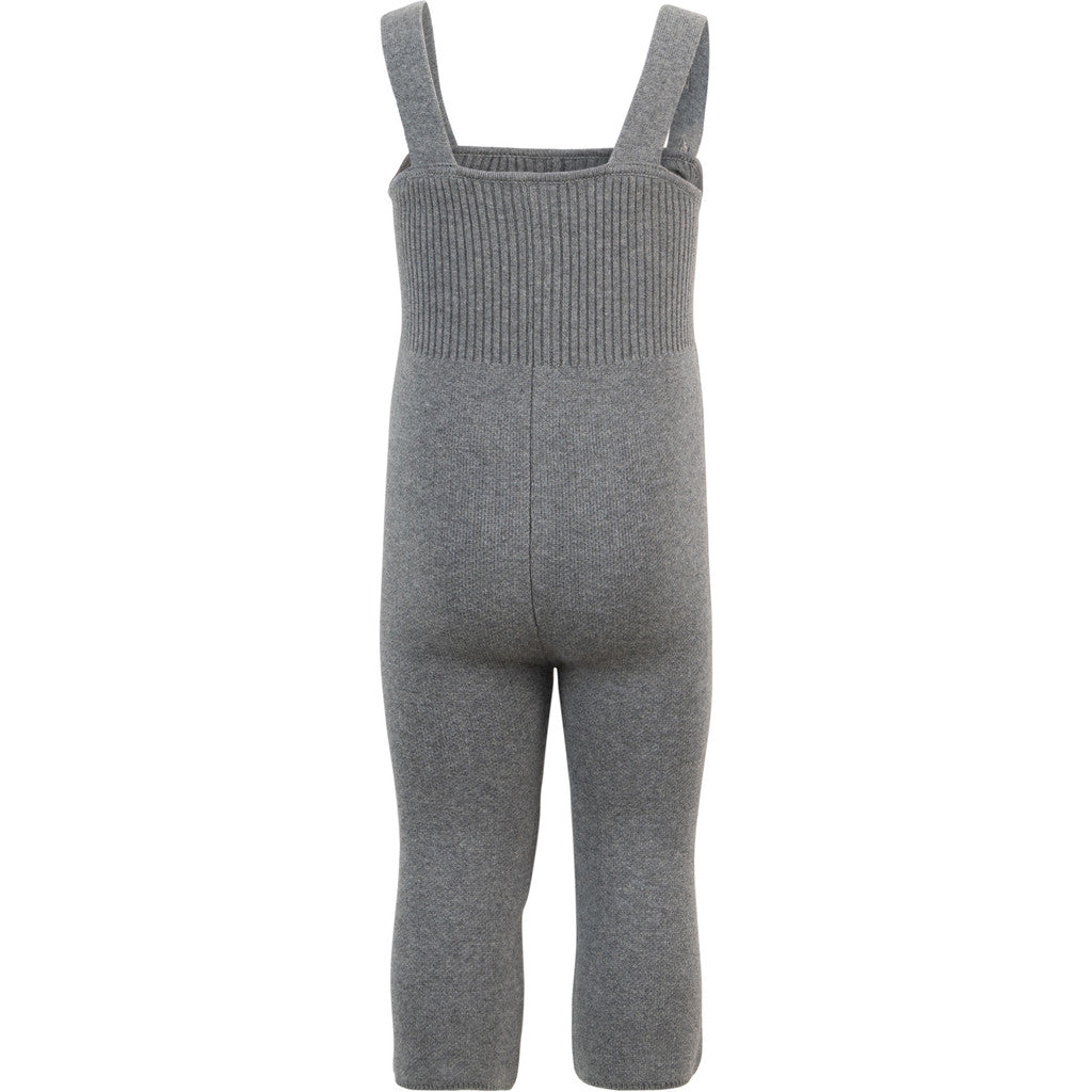 minimalisma Rebel - Baby organic cotton strap pants Leggings / pants for babies Grey Melange