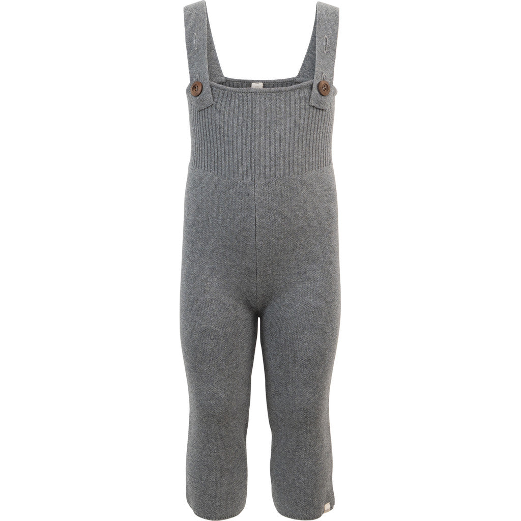 minimalisma Rebel - Baby organic cotton strap pants Leggings / pants for babies Grey Melange