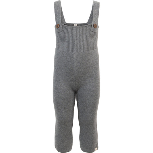 minimalisma Rebel - Baby organic cotton strap pants Leggings / pants for babies Grey Melange