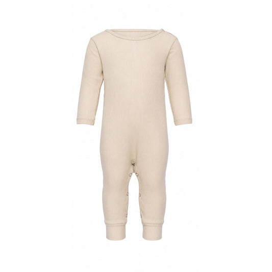 minimalisma Rein - Pyjamas for Babies in Organic Cotton Jumpsuit Almond