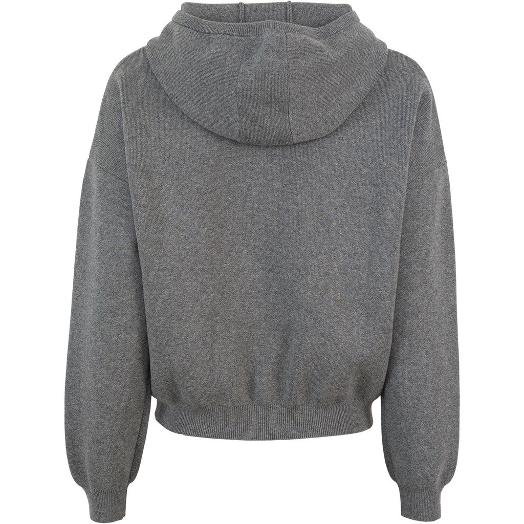 minimalisma Robin - Women's organic cotton hoodie Blouse for women Grey Melange
