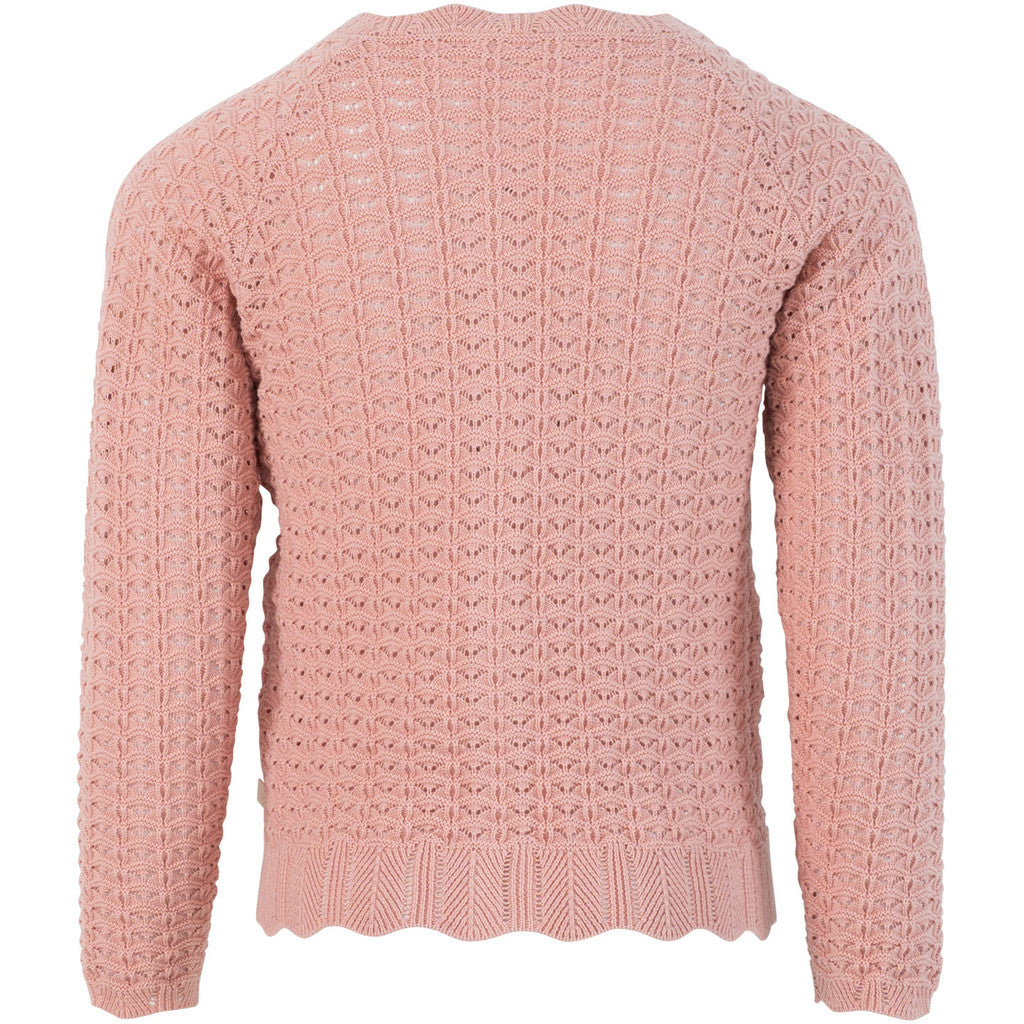 minimalisma Romantic - Children's organic cotton open-knit cardigan Blouse for kids Tulip