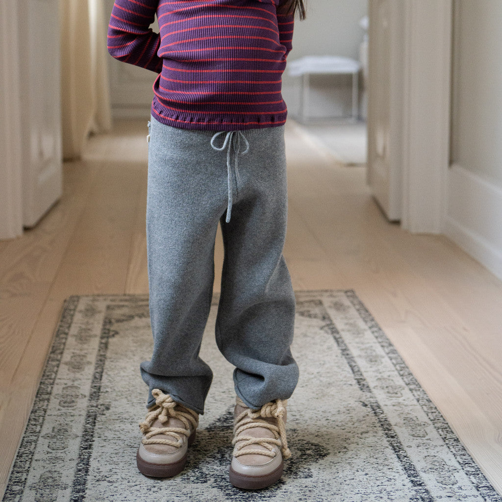 minimalisma Run - Children's organic cotton pants Leggings / pants for kids Grey Melange