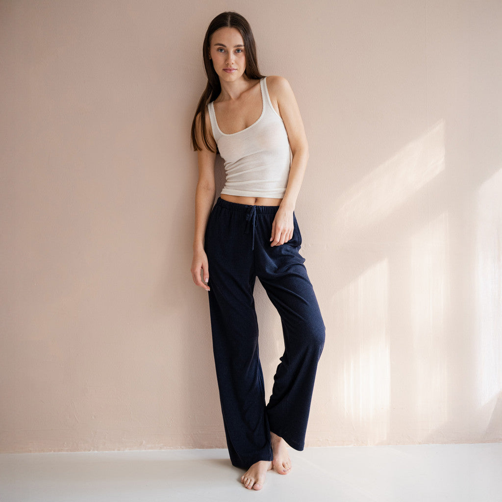 minimalisma Tanturi - Women's silk/wool pants Leggings / pants for women Night