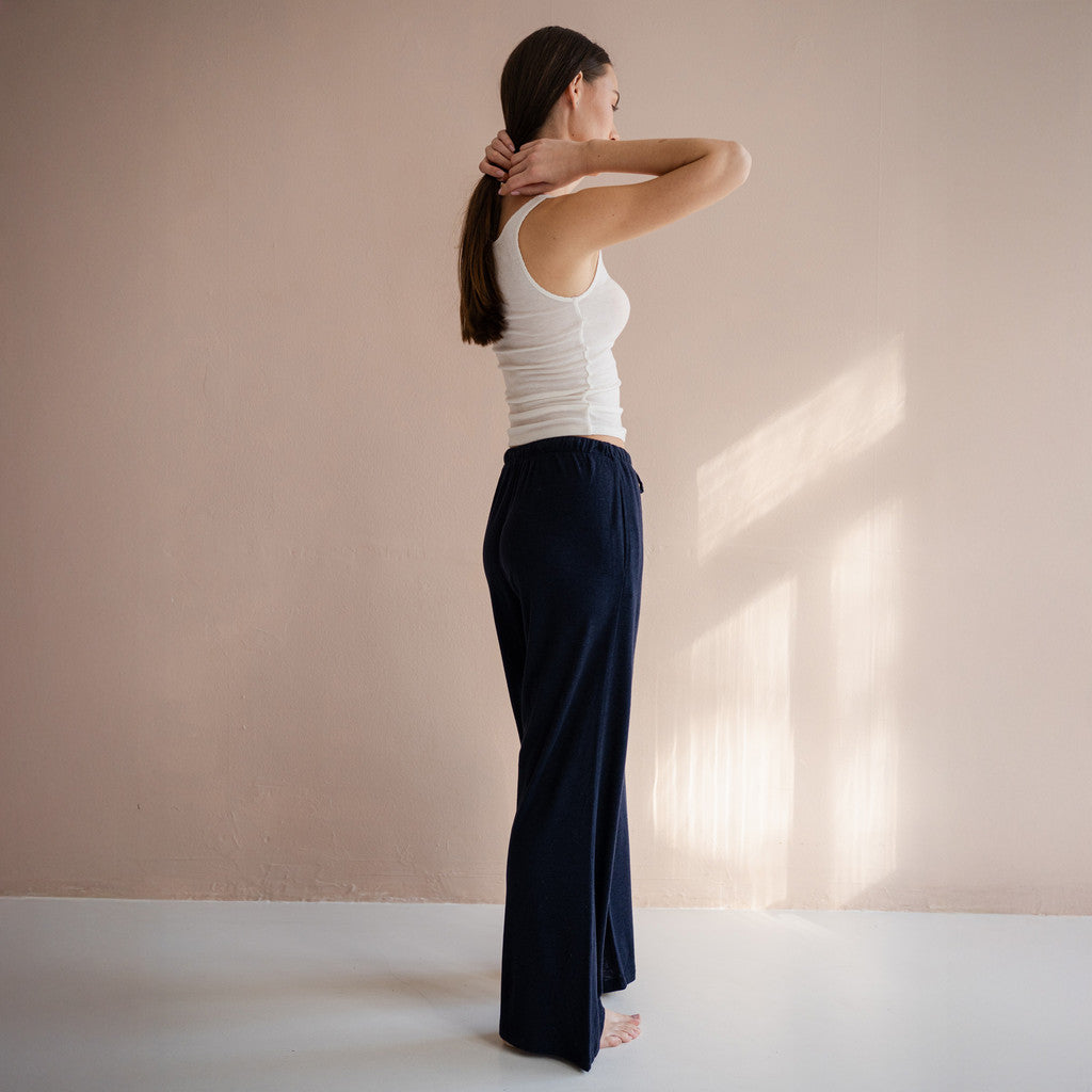 minimalisma Tanturi - Women's silk/wool pants Leggings / pants for women Night