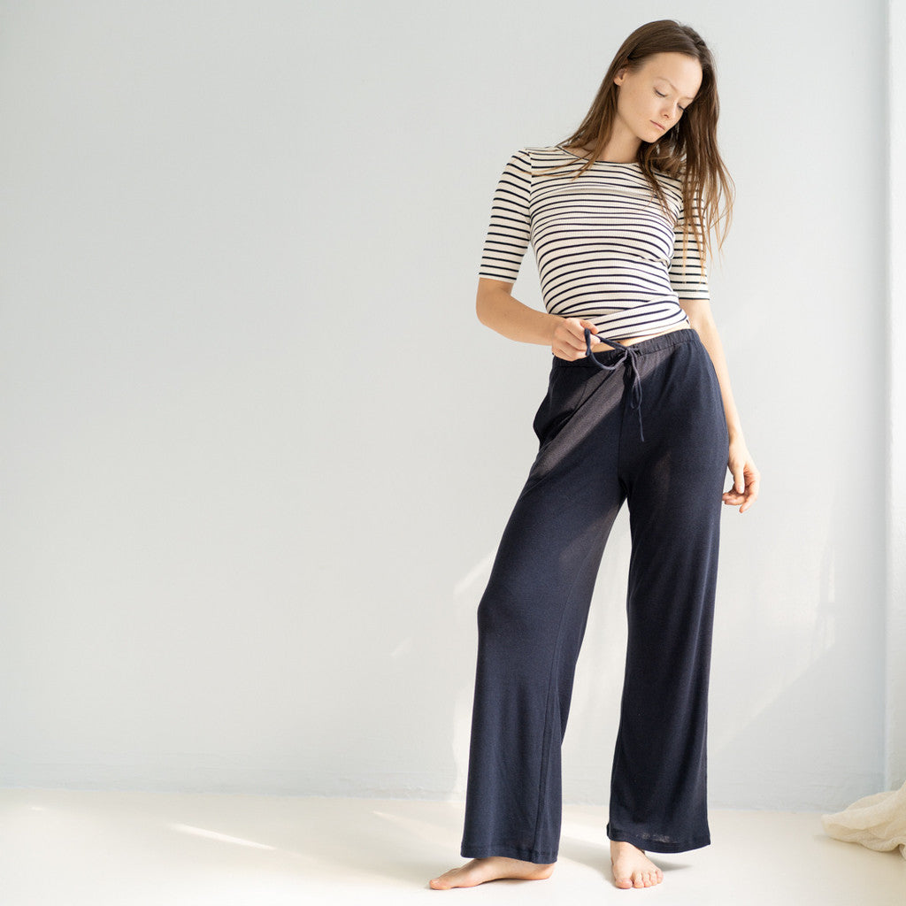 minimalisma Tanturi - Women's silk/wool pants Leggings / pants for women Night