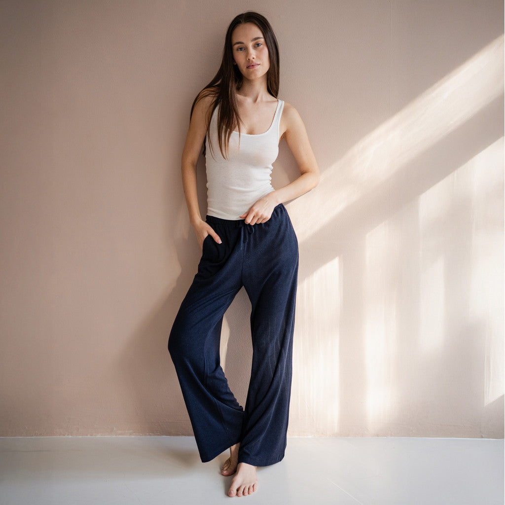 minimalisma Tanturi - Women's silk/wool pants Leggings / pants for women Night