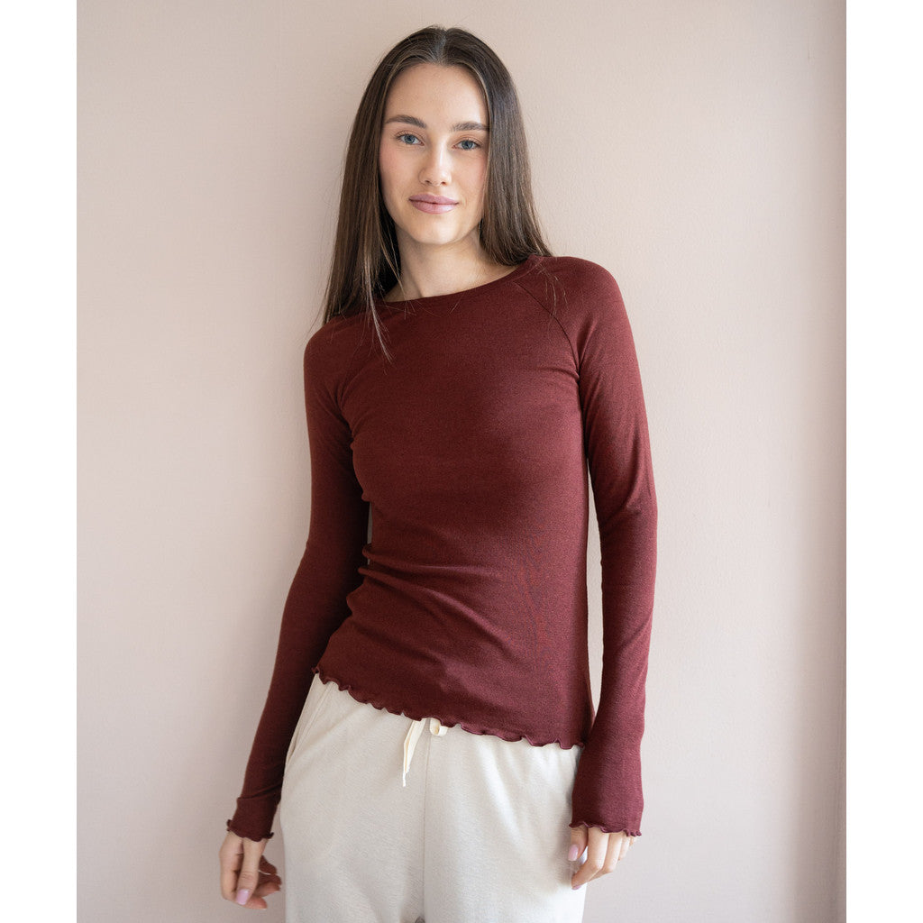 minimalisma Tate Blouse for women Hibiscus