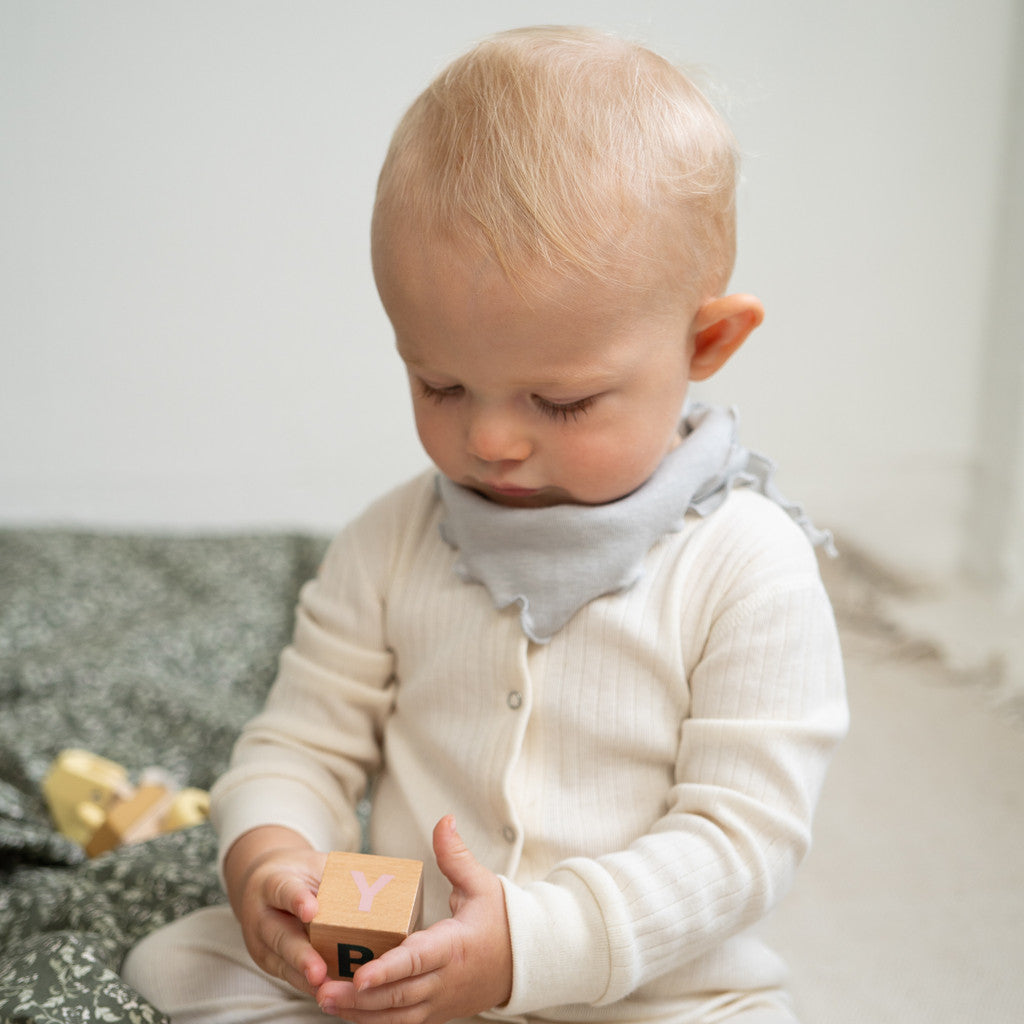 minimalisma Teddy Bib / Hairband / Acc Barely Blue