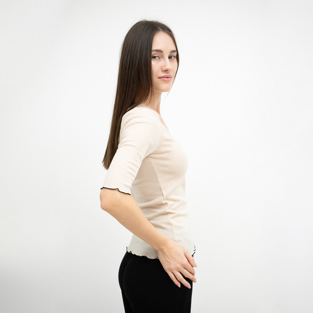 minimalisma Time Blouse for women Buttercream