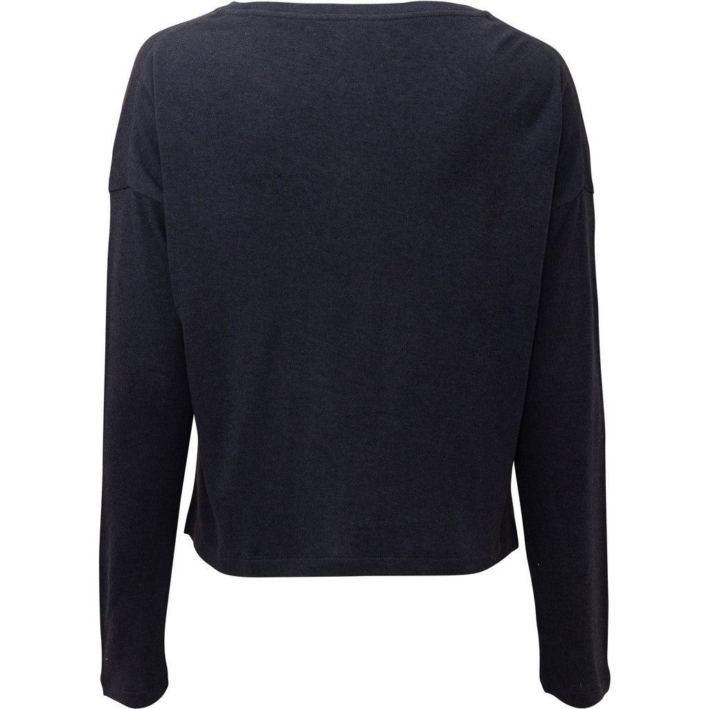 minimalisma Times - Women's silk/wool long sleeve top Blouse for women Night