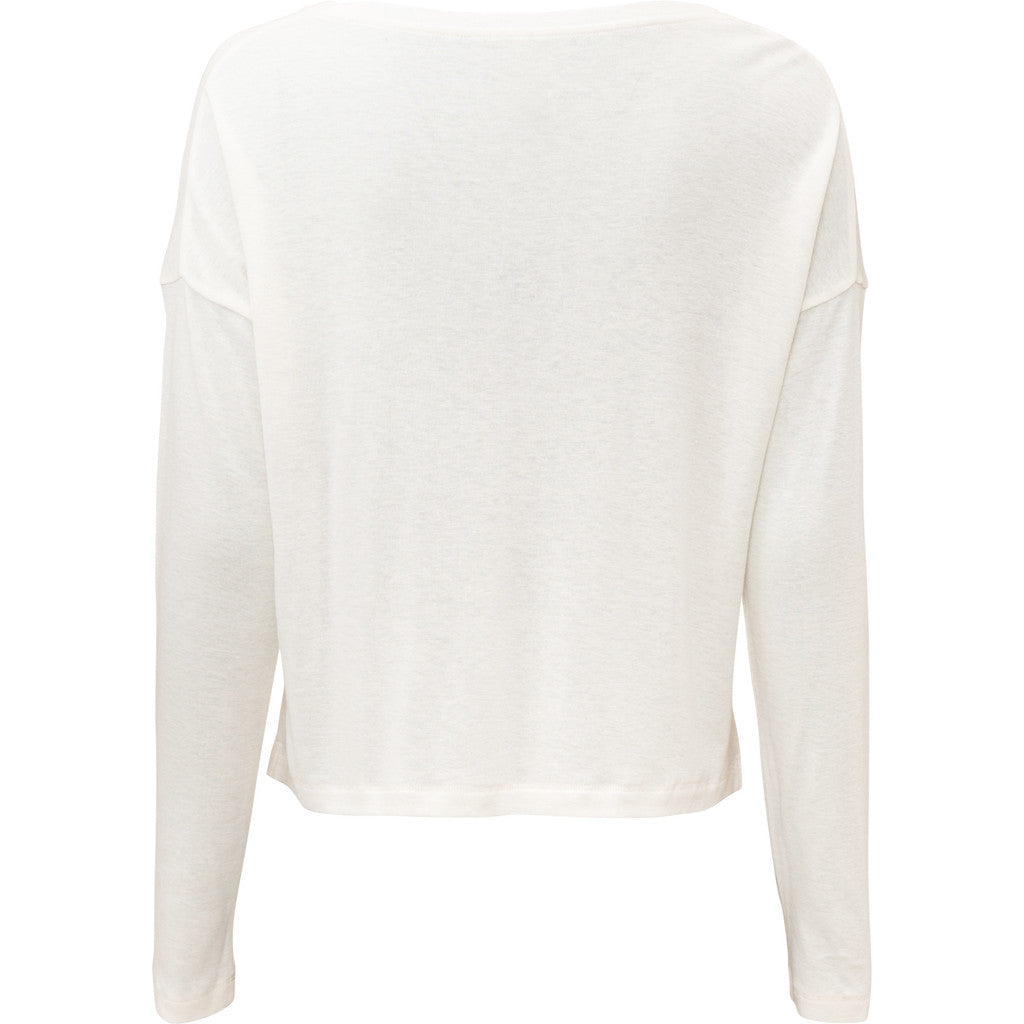minimalisma Times - Women's silk/wool long sleeve top Blouse for women White