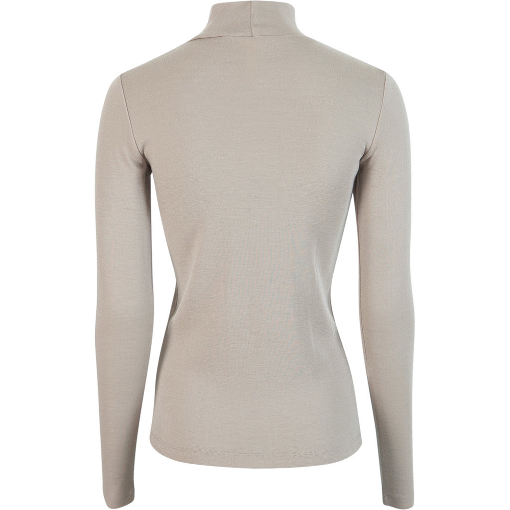 minimalisma Vakrast - Women's wool long sleeve turtleneck Blouse for women Hemp