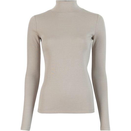 minimalisma Vakrast - Women's wool long sleeve turtleneck Blouse for women Hemp