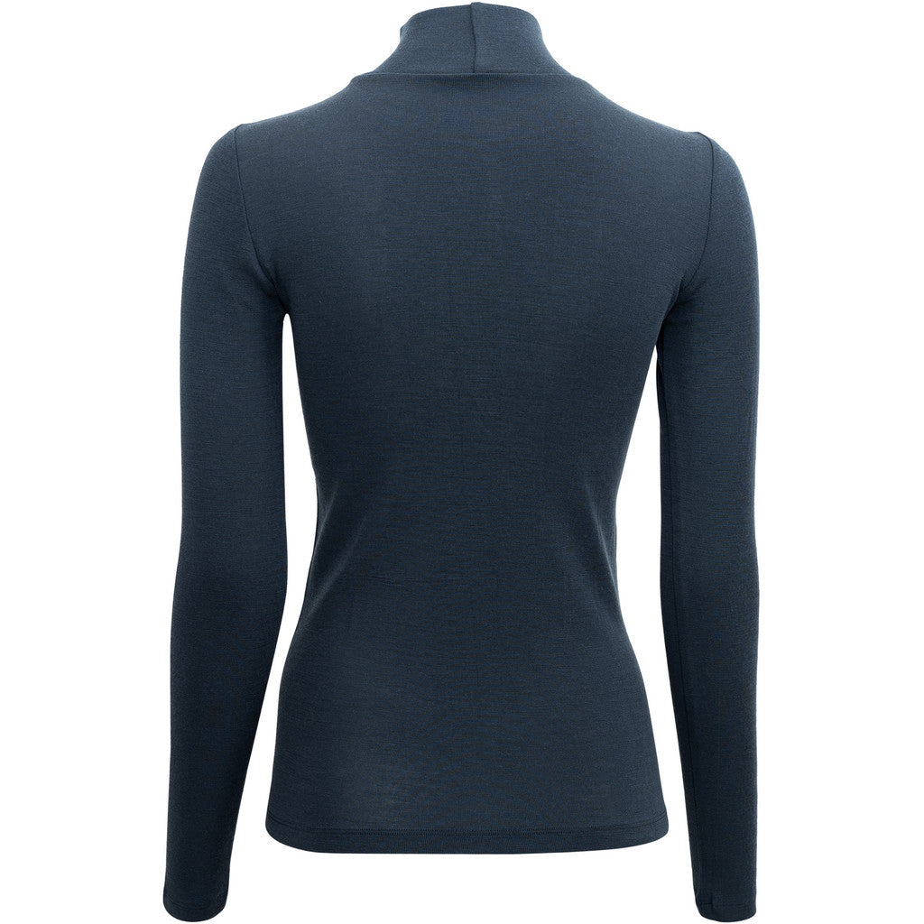 minimalisma Vakrast - Women's wool long sleeve turtleneck Blouse for women Night