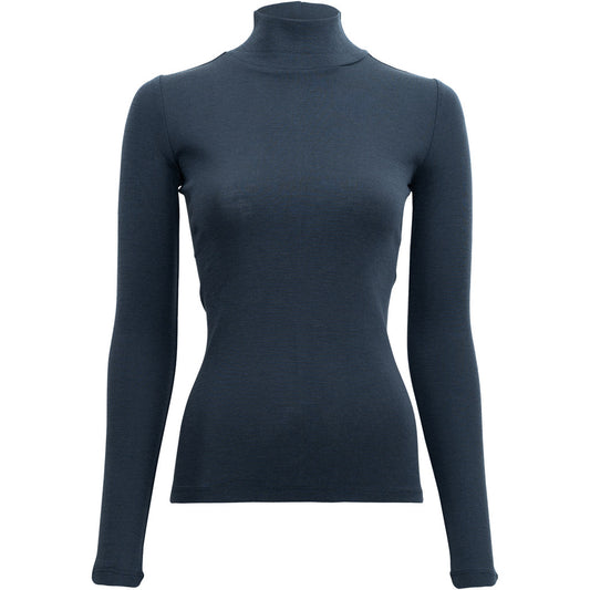 minimalisma Vakrast - Women's wool long sleeve turtleneck Blouse for women Night