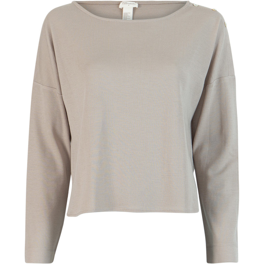 minimalisma Vega - Women's wool long sleeve top Blouse for women Hemp