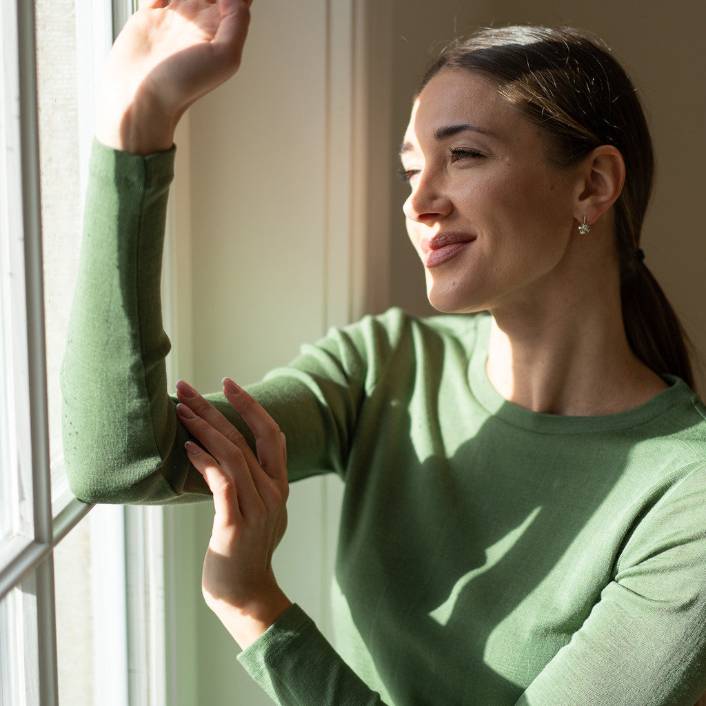 minimalisma Victory Blouse for women Greenery