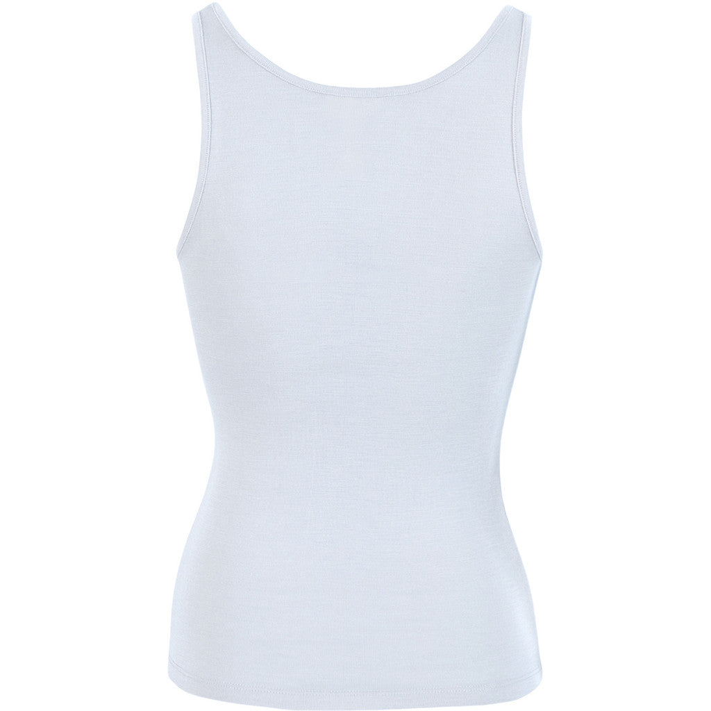 minimalisma Vonic - Women's wool tank top Blouse for women Frost Blue