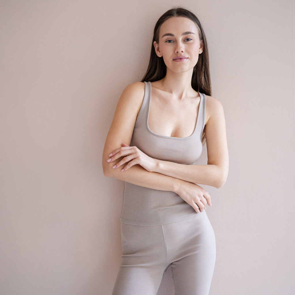 minimalisma Vonic - Women's wool tank top Blouse for women Hemp