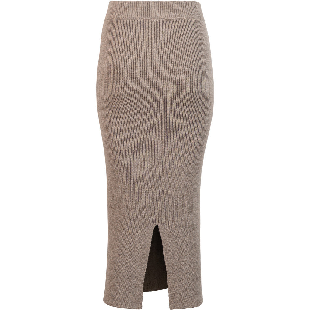 minimalisma Winter - Women's cotton/cashmere knitted midi skirt Leggings / pants for women Haselnut