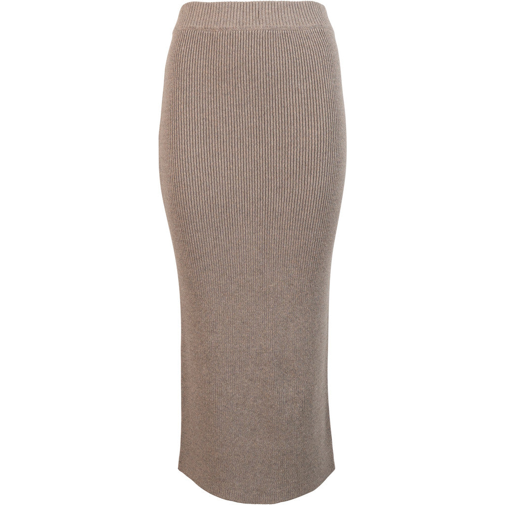 minimalisma Winter - Women's cotton/cashmere knitted midi skirt Leggings / pants for women Haselnut