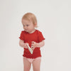 minimalisma Bimse Blouse for babies Poppy Red