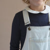 minimalisma Estel - Children's organic cotton denim strap-pants Leggings / pants for kids Pale Jeans