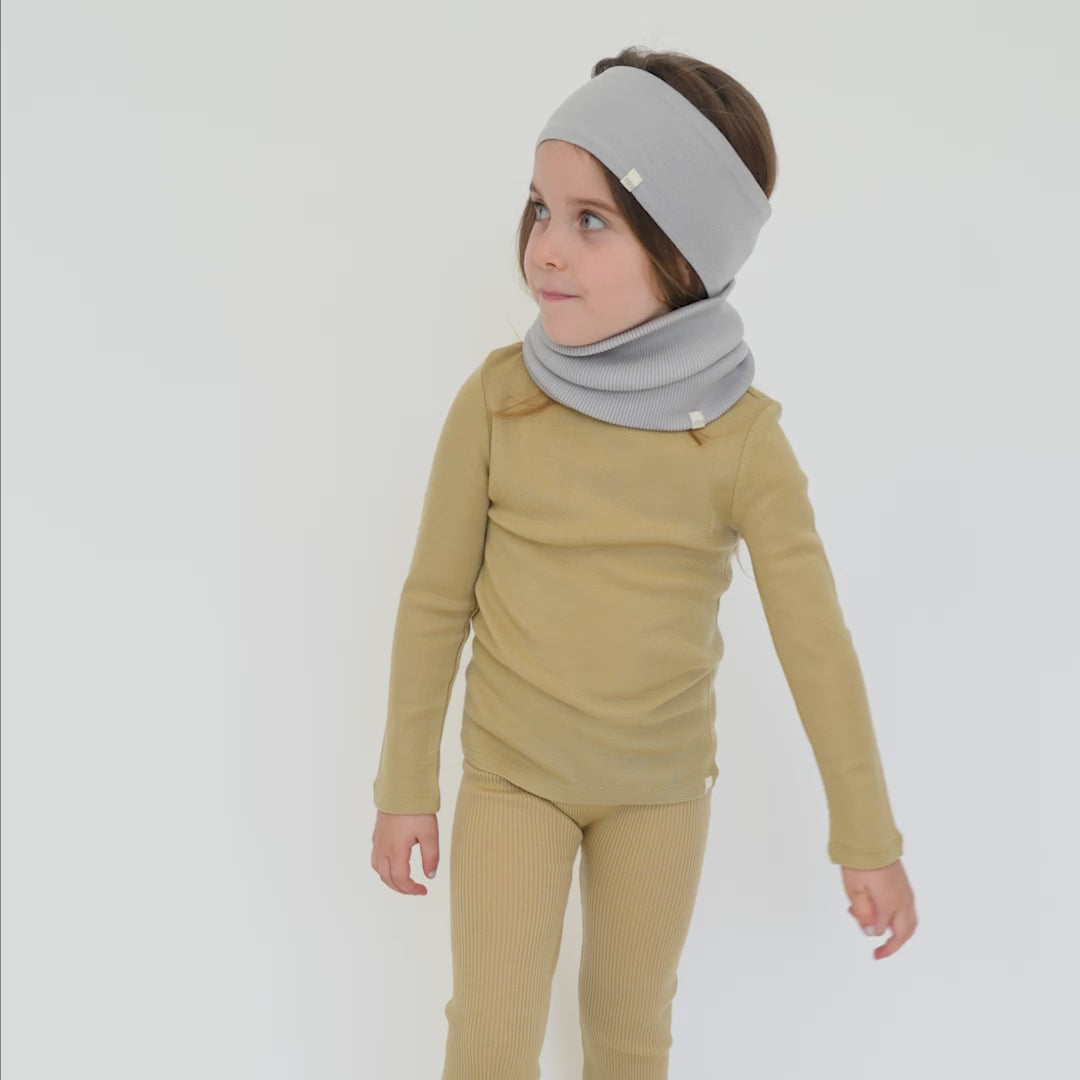 minimalisma Asterix Bib / Hairband / Acc Light Grey