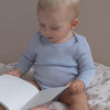 minimalisma Bono - Baby silk long sleeve bodysuit Body Clearwater