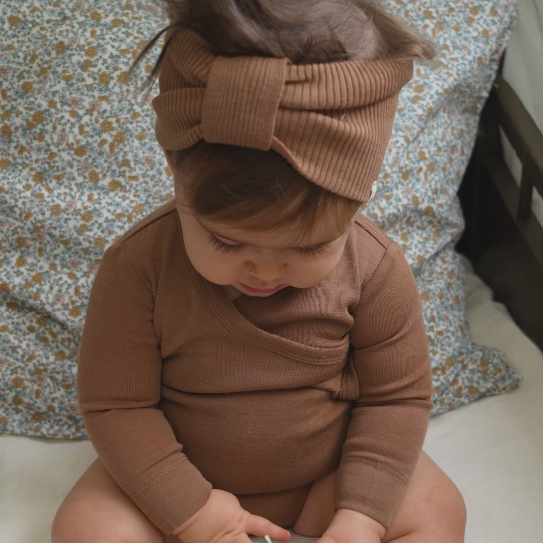 minimalisma Alba Bib / Hairband / Acc Toffee