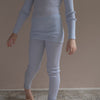minimalisma Active - Children's wool leggings Leggings / pants for kids Frost Blue