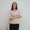 minimalisma Time Blouse for women Buttercream