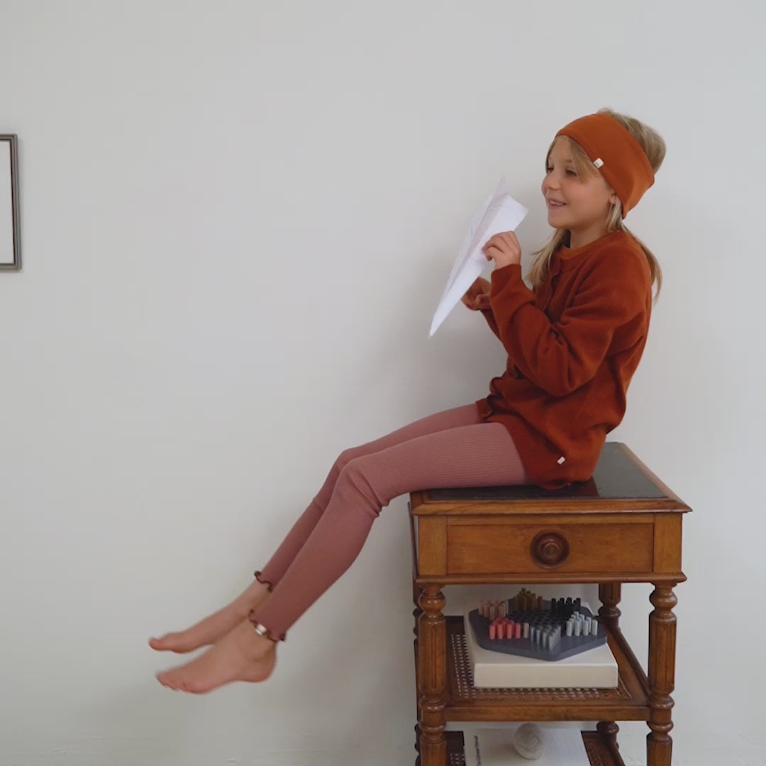 minimalisma Bieber-Frill 0-6Y Leggings / pants for babies and kids Antique Rose